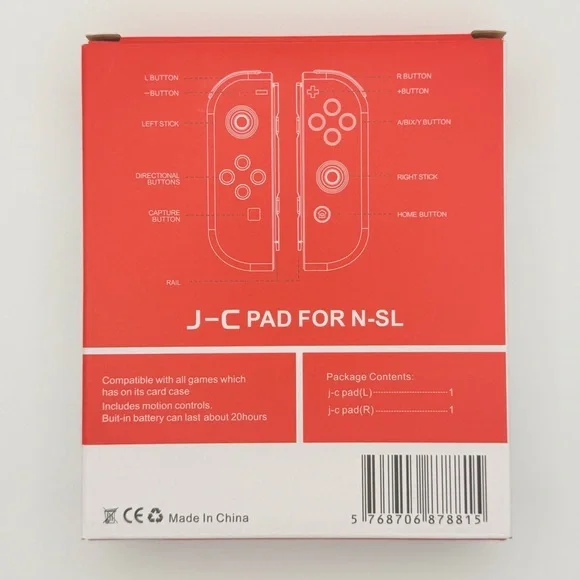 Brand New J-C PAD Joy-Con Controllers Nintendo Switch Green Blue Wireless Gyro - Picture 3 of 3